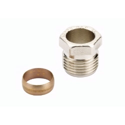 Raccord a visser cuivre male 1/2 (14/16) de marque DANFOSS , référence: B638500
