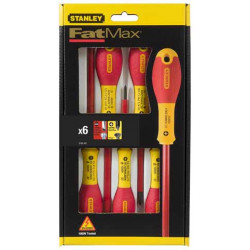 Jeu 6 tournevis fatmax + testeur de marque STANLEY, référence: B717400