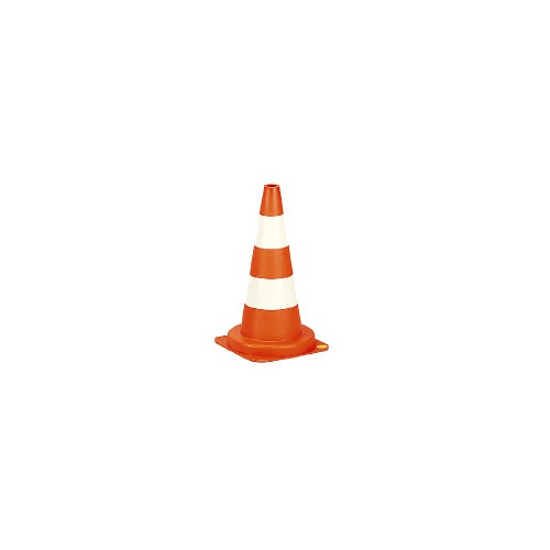 Cone signalisation blanc-rouge 50cm - OUTIFRANCE 