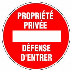 Panneau signalisation "Proprieté privée" de marque OUTIFRANCE , référence: B732300