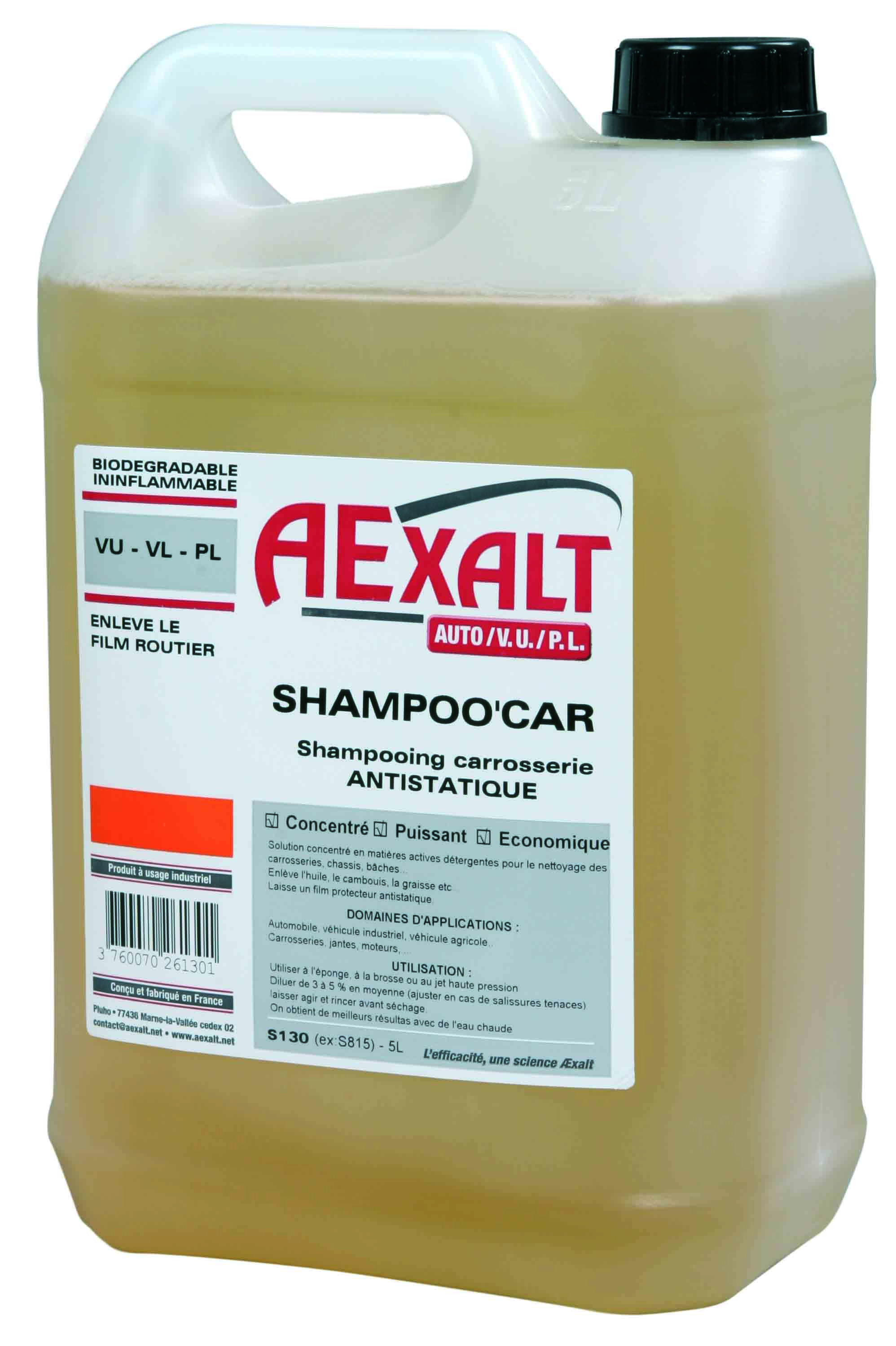 Shampooing carrosserie antistatique 5L