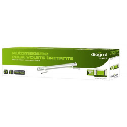 Automatisme volet battant 2 vantaux blanc radio - Diagral by Adyx