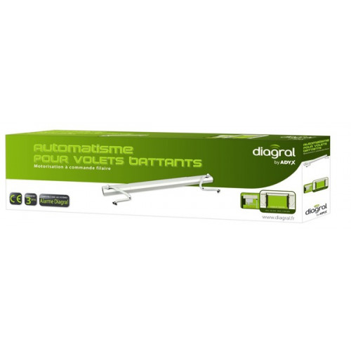 Automatisme volet battant 2 vantaux blanc radio - Diagral by Adyx
