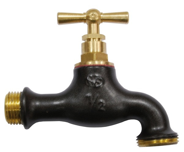 Robinet bicolore noir givré