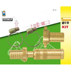 Kit d'arrosage 3 pièces pour tuyau Ø19 de marque BOUTTE, référence: J764900