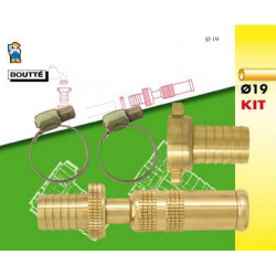 Kit d'arrosage 3 pièces pour tuyau Ø19 - BOUTTE