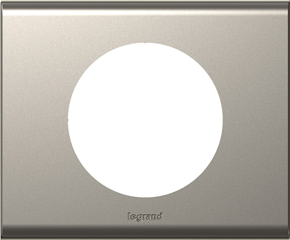 Celiane plaque 1 poste nickel velours