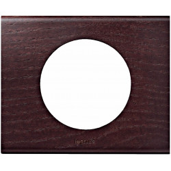 Celiane plaque 1 poste bois wenge - LEGRAND