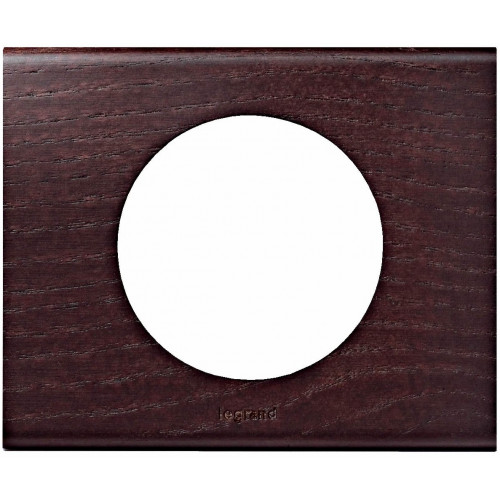 Celiane plaque 1 poste bois wenge - LEGRAND