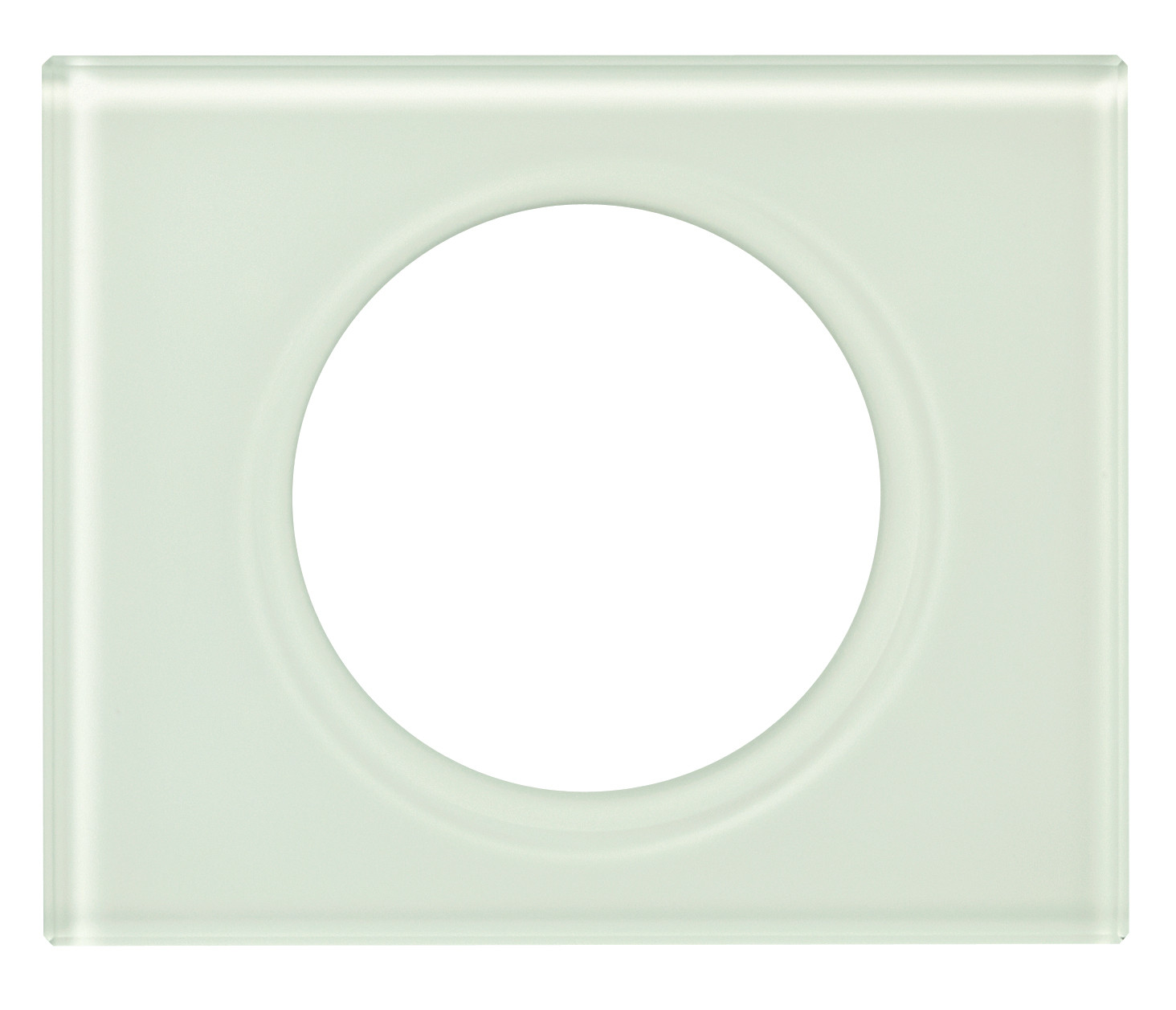 Celiane plaque 1 poste verre kaolin