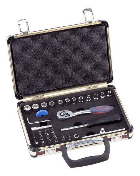 Coffret clés à douilles carré 1/4 36 pièces