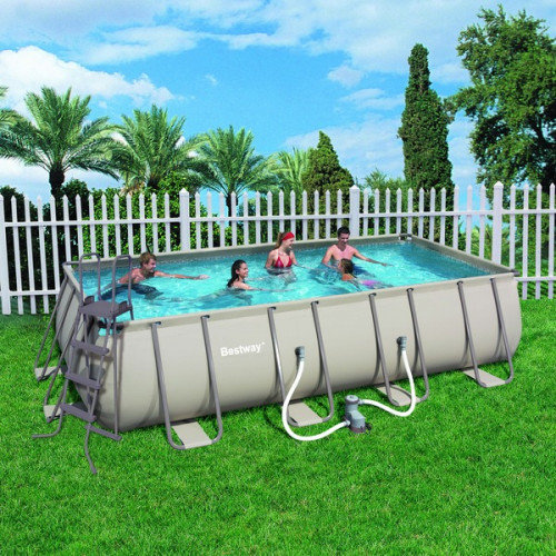 KIT Piscine rectangulaire "Steel Frame" 549 x 274 x 122 cm - BESTWAY
