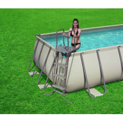 KIT Piscine rectangulaire "Steel Frame" 549 x 274 x 122 cm - BESTWAY