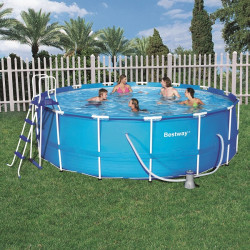 KIT Piscine ronde "Steel Frame" Ø 457 x 122 cm - BESTWAY