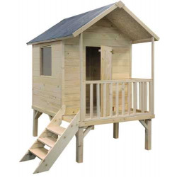 Cabane sur pilotis pour enfants KANGOUROU + - Jardipolys