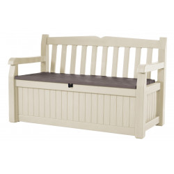 Coffre-Banc de jardin BOGOTA - 265L - 140 x 60 x 84 cm - Beige de marque CHALET & JARDIN, référence: J1033400