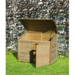 Coffre de jardin bois 900L - CHALET & JARDIN