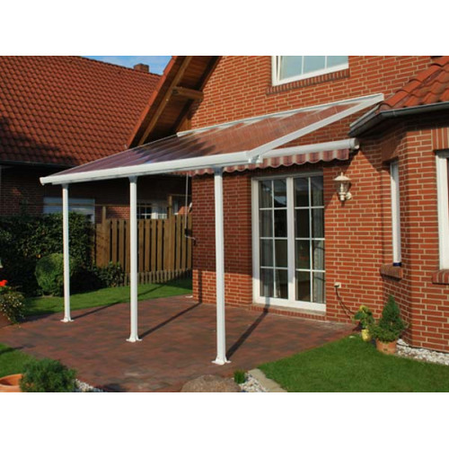 Toit terrasse blanc avancée 3m - 9m2 - CHALET & JARDIN