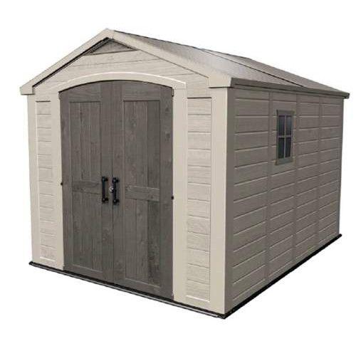 Abri de jardin PVC aspect bois 8,5m2 - CHALET & JARDIN