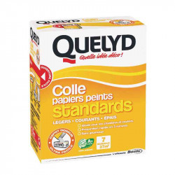 Colle papier peint standard+ 250g de marque Quelyd, référence: B2387600