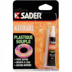 Colle pour plastique souple 12 ml - Sader