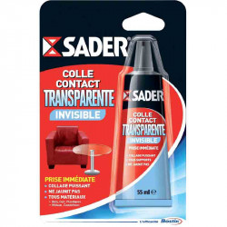 Colle gel contact transparente 55 ml de marque Sader, référence: B2434200
