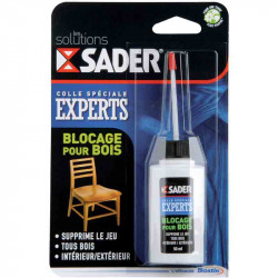 Colle blocage pour bois 50ml - Sader