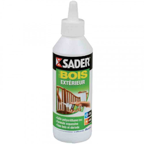 Colle Polyuréthane bois extérieur 250 g - Sader