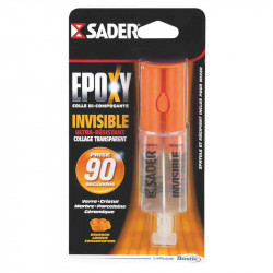 Colle époxy invisible 25 ml de marque Sader, référence: B2436600