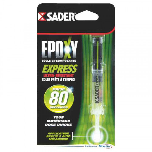 Colle époxy express 3 g - Sader