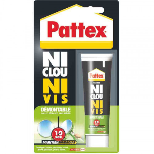 Mastic Ni clou ni vis démontable 100 g - PATTEX