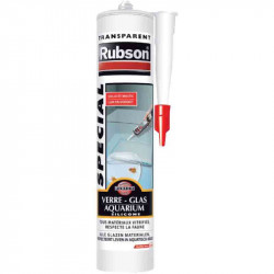 Mastic colle verre et aquarium 280 ml de marque RUBSON, référence: B2444800