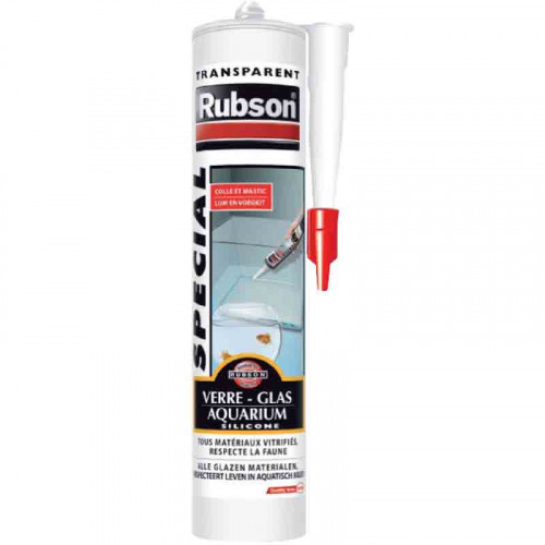 Mastic colle verre et aquarium 280 ml - RUBSON