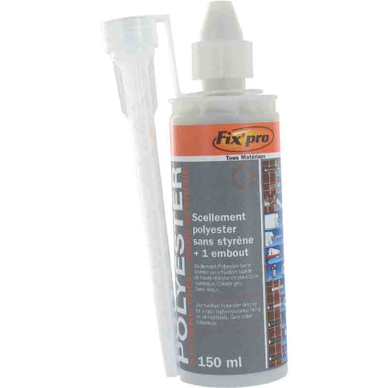 Scellement chimique polyester gris 150 ml