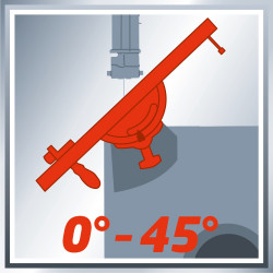 Scie à ruban stationnaire – TC-SB 305 U – 750 W - 2 vitesses - coupe 170 mm - table inclinable 45° - EINHELL 