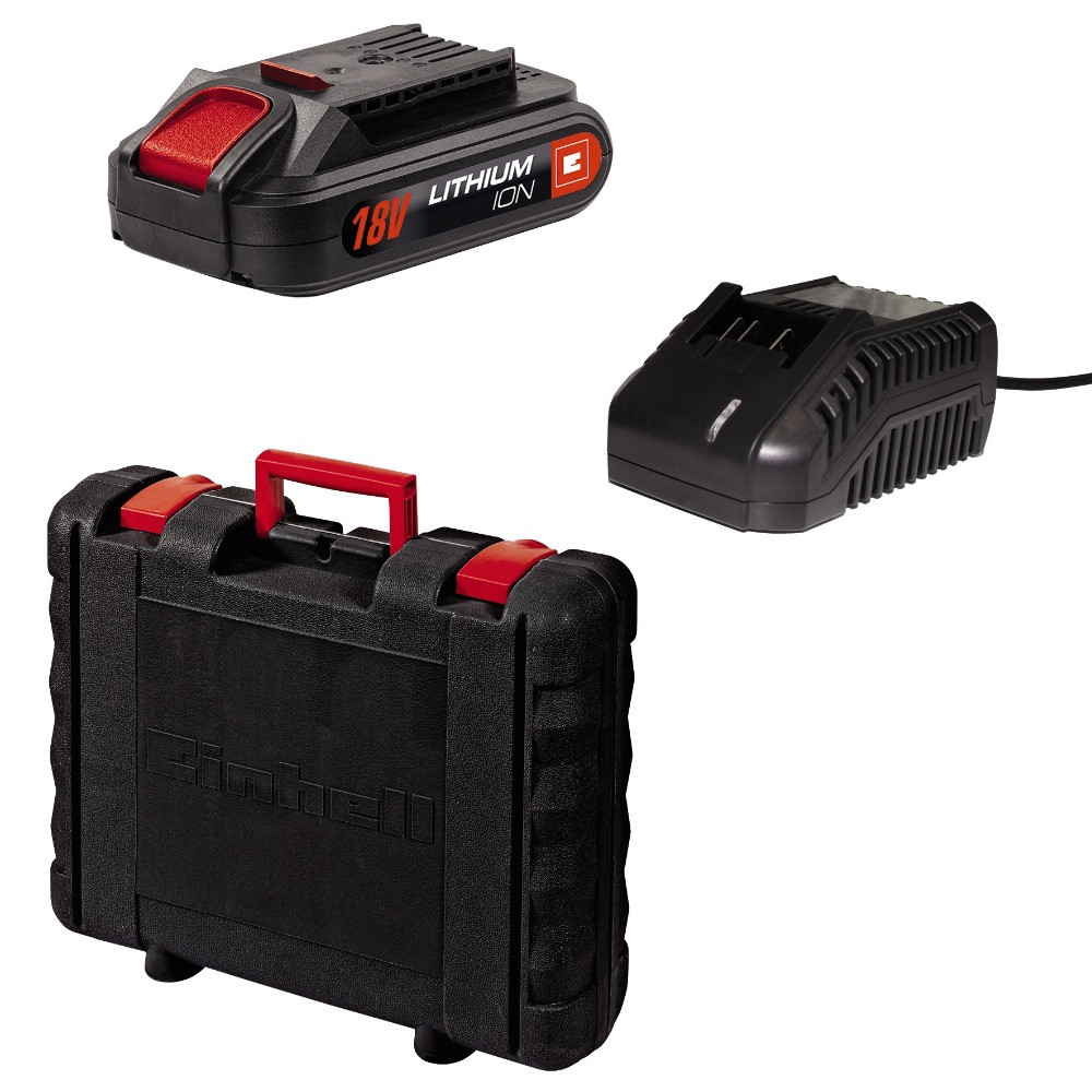 Kit perceuse/tournevis sans fil Einhell TE-CD 18/2 Li - Power X-Change - 18 V/ Li-ion Kit perceuse/tournevis sans fil Einhell TE-CD 18/2 Li - Power X-Change - 18 V/ Li-ion