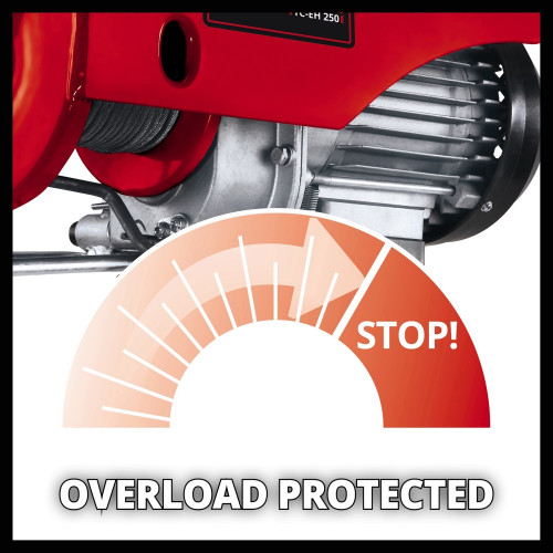 Palan électrique – TC-EH 250 – Capacité 250 kg – Câble acier 11,5 m - EINHELL 