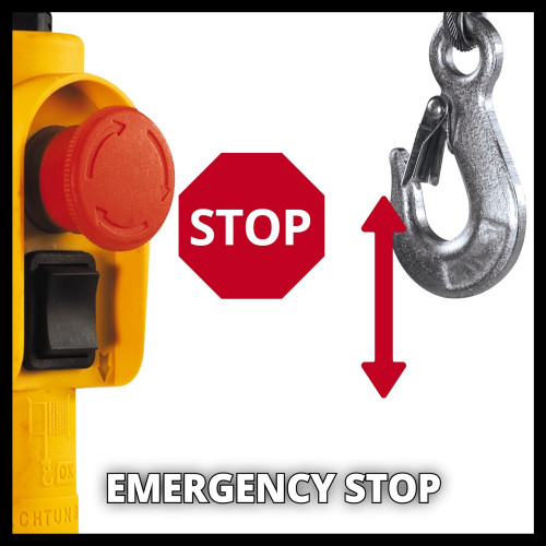 Palan électrique – TC-EH 500 – Capacité 500 kg – Câble acier 11,5 m - EINHELL 