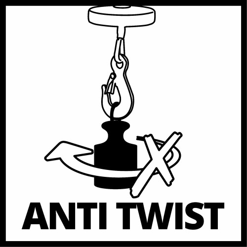 Palan électrique – TC-EH 600 – Capacité 600 kg – Câble acier 18 m - EINHELL 