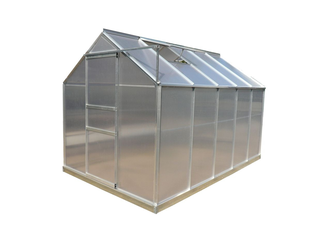 Serre jardin aluminium - avec 2 fenêtres / 6,03 m2