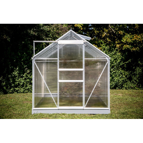 Serre jardin aluminium - avec 2 fenêtres / 6,03 m2 - HABRITA