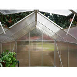 Serre jardin aluminium - avec 2 fenêtres / 6,03 m2 - HABRITA