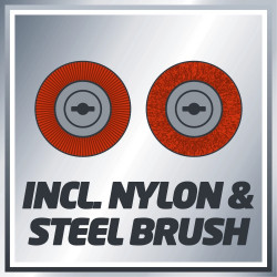 Nettoyeur de joints sans fil – GE-CC 18 Li Solo – 18 V – Brosses nylon et acier – Sans batterie ni chargeur - EINHELL