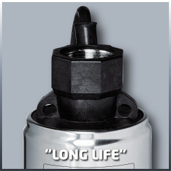 Pompe de forage immergée – GC-DW 1000 N – 1000 W – Débit 6 500 l/h – Refoulement 45 m - EINHELL 