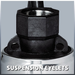 Pompe de forage immergée – GC-DW 1000 N – 1000 W – Débit 6 500 l/h – Refoulement 45 m - EINHELL 