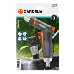 Pistolet de Nettoyage + Raccord aquastop Premium de marque GARDENA, référence: J4450400