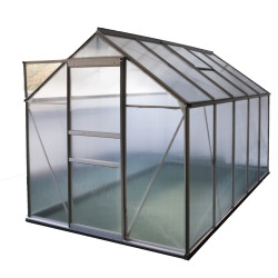 Serre Jardin Polycarbonate - DIAMANT 106 - 5,9M² - GRIS de marque CHALET & JARDIN, référence: J4457400