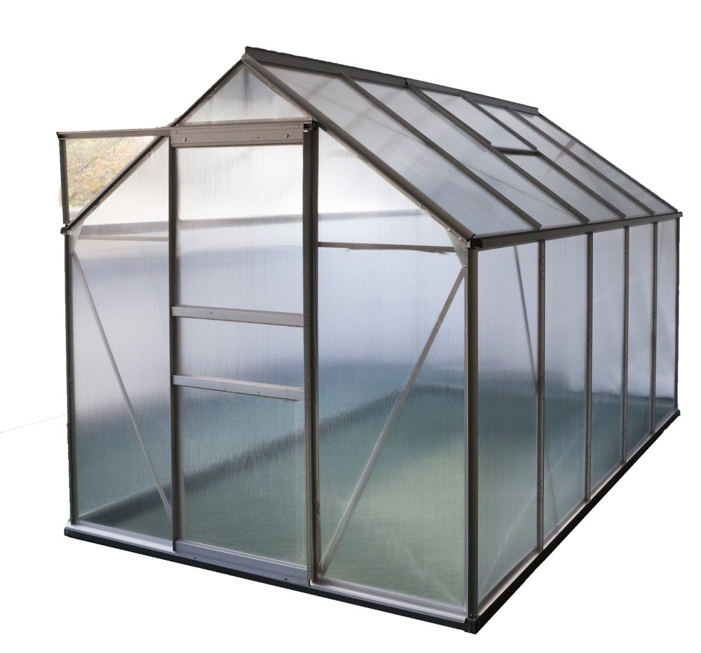 Serre Jardin Polycarbonate - DIAMANT 106 - 5,9M² - GRIS