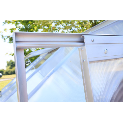 Serre Jardin Polycarbonate - DIAMANT 106 - 5,9M² - GRIS - CHALET & JARDIN