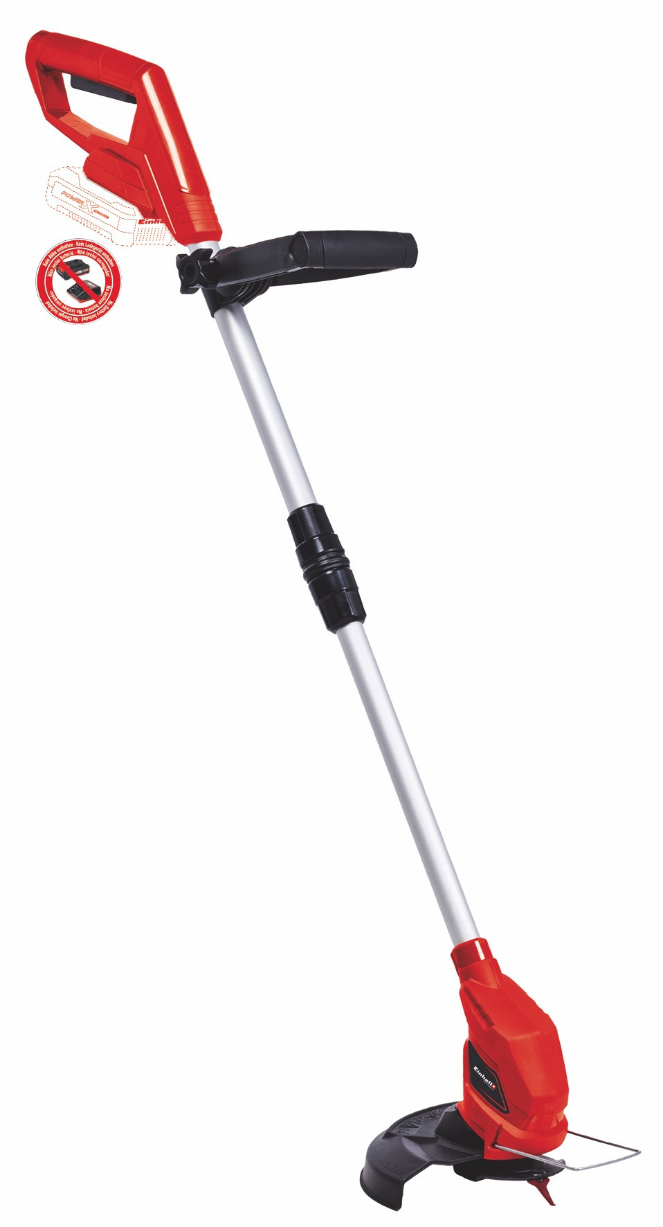 Einhell Coupe bordures sans fil GC CT 1824 Li Solo Power X Change 18 V Diam. De coupe 24 cm Manche télescopique Livré sans batterie ni chargeur - vue 5